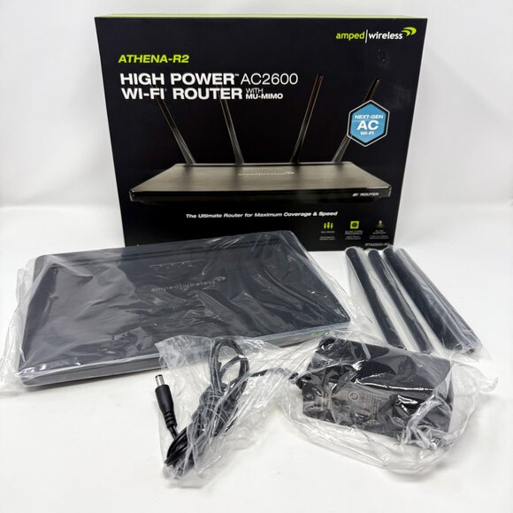 Amped RTA2600-R2 Wireless Athena-R2 High Power AC2600 Wi-Fi Router with MU-MIMO - Picture 9 of 12